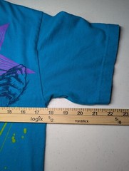 Vintage AAA T Shirt Small Raver Monkey Graphic Print Blue Tee Boom Box Music