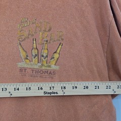 Blue 84 St Thomas US Virgin Islands Sand Bar T-Shirt Mens XL Orange Brown