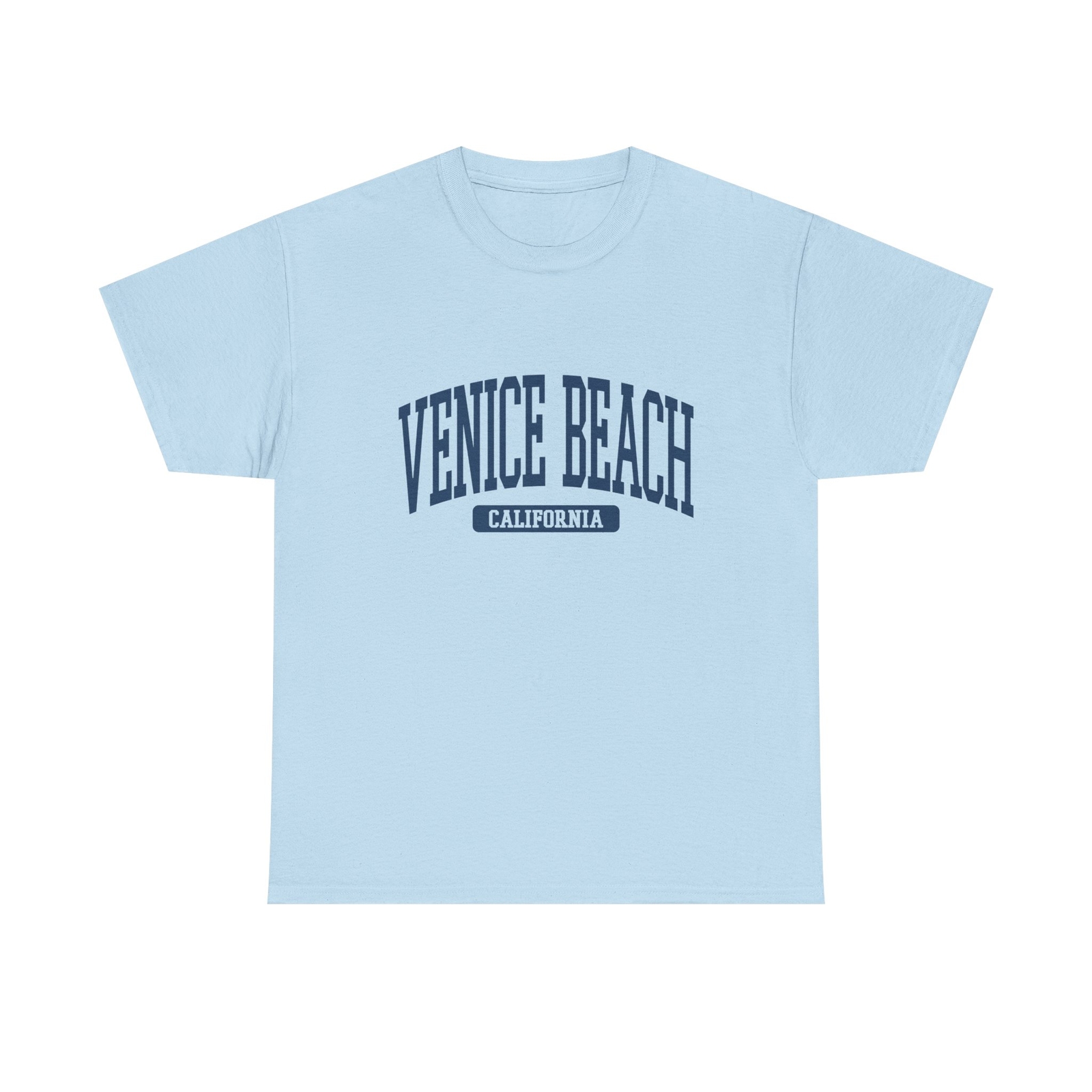 Venice Beach California Souvenir Beach, Retro, Minimalist T-Shirt Light Blue gallery