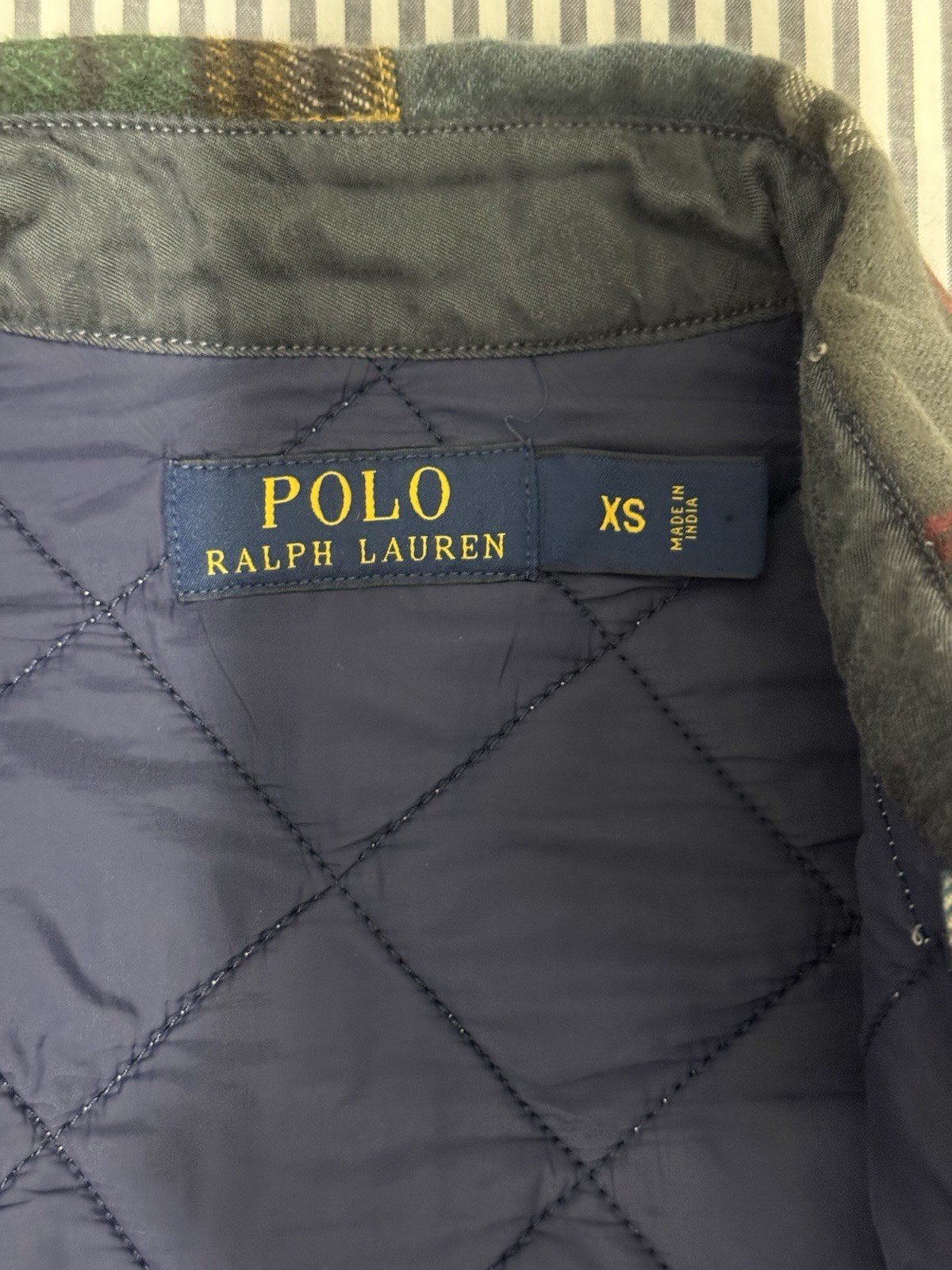 RARE POLO RALPH LAUREN PATCHWORK QUILTED WESTERN BUTTON SHIRT JACKET SZ XS gallery
