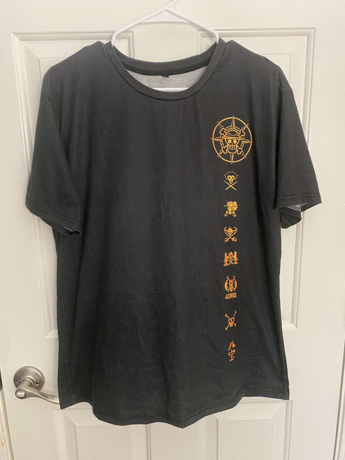 One Piece Straw Hat Grand Fleet Anime Graphic TShirt Black Size Medium Manga Tee gallery