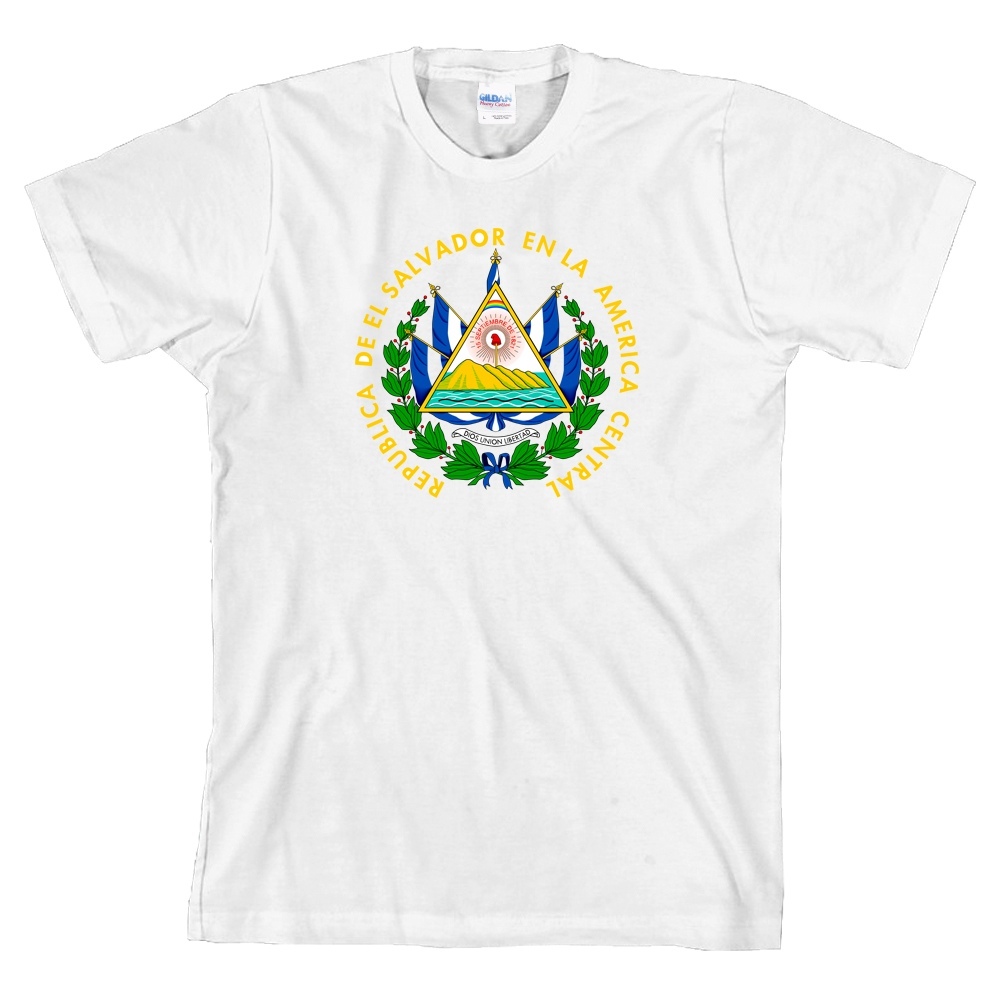 El Salvador Coat of Arms T Shirt Latin America Tee ALL SIZES & NEW