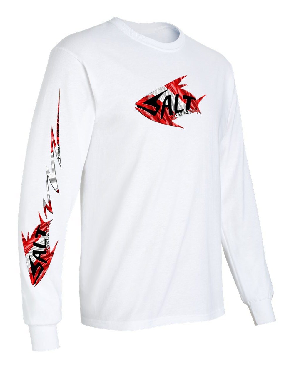 Salt Addiction Dive Flag Logo Fishing T shirt Ocean Cotton gallery