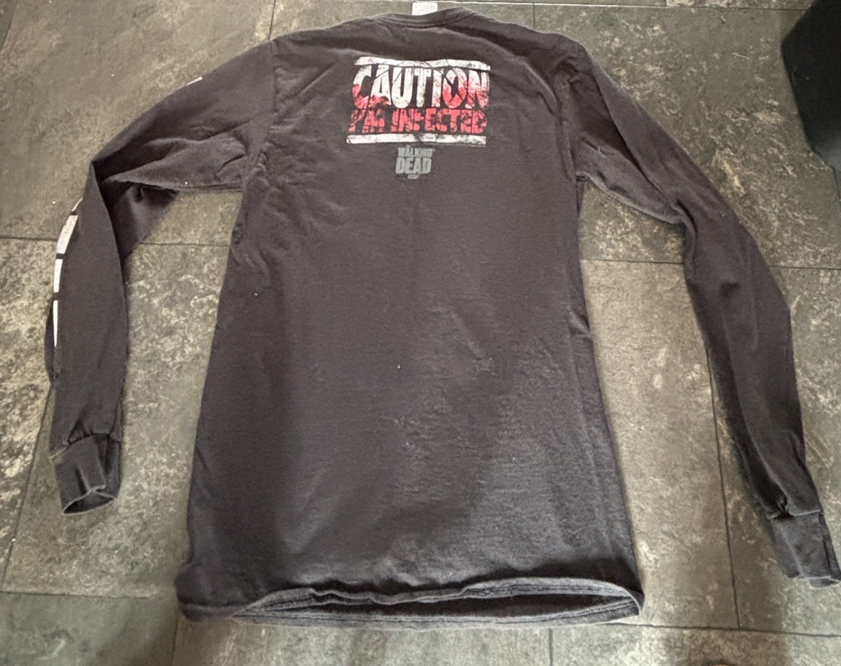 Walking Dead Long Sleeve Graphic Tshirt Men’s Small “infected” AMC gallery