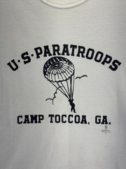 VTG U.S. Paratroops Camp Toccoa, GA 2001 Short Sleeve T-Shirt XL Military Army