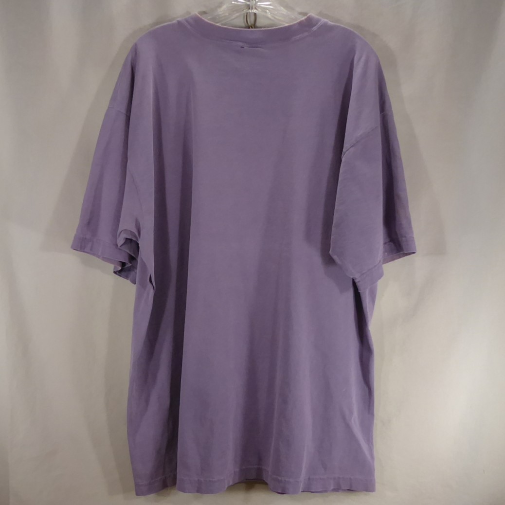Vintage 80s 90s Mens BUM Equipment Oversized T-Shirt Periwinkle Blue Purple L XL gallery