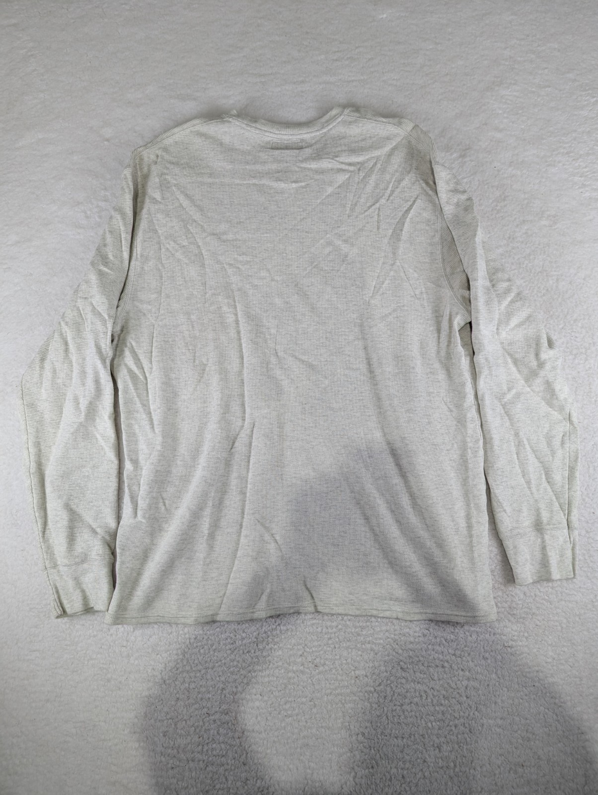 POLO RALPH LAUREN Waffle Knit Crewneck Pull-On Thermal White Shirt Men's 2XL gallery