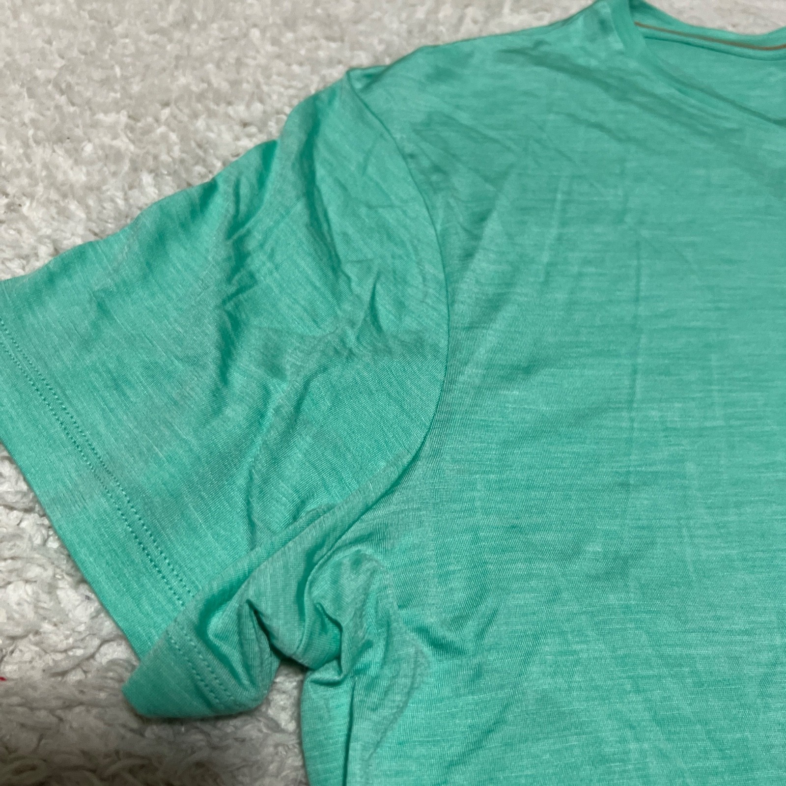 Icebreaker Shirt Men Large Green 125 Cool Lite Sphere Short Sleeve Tee Running gallery