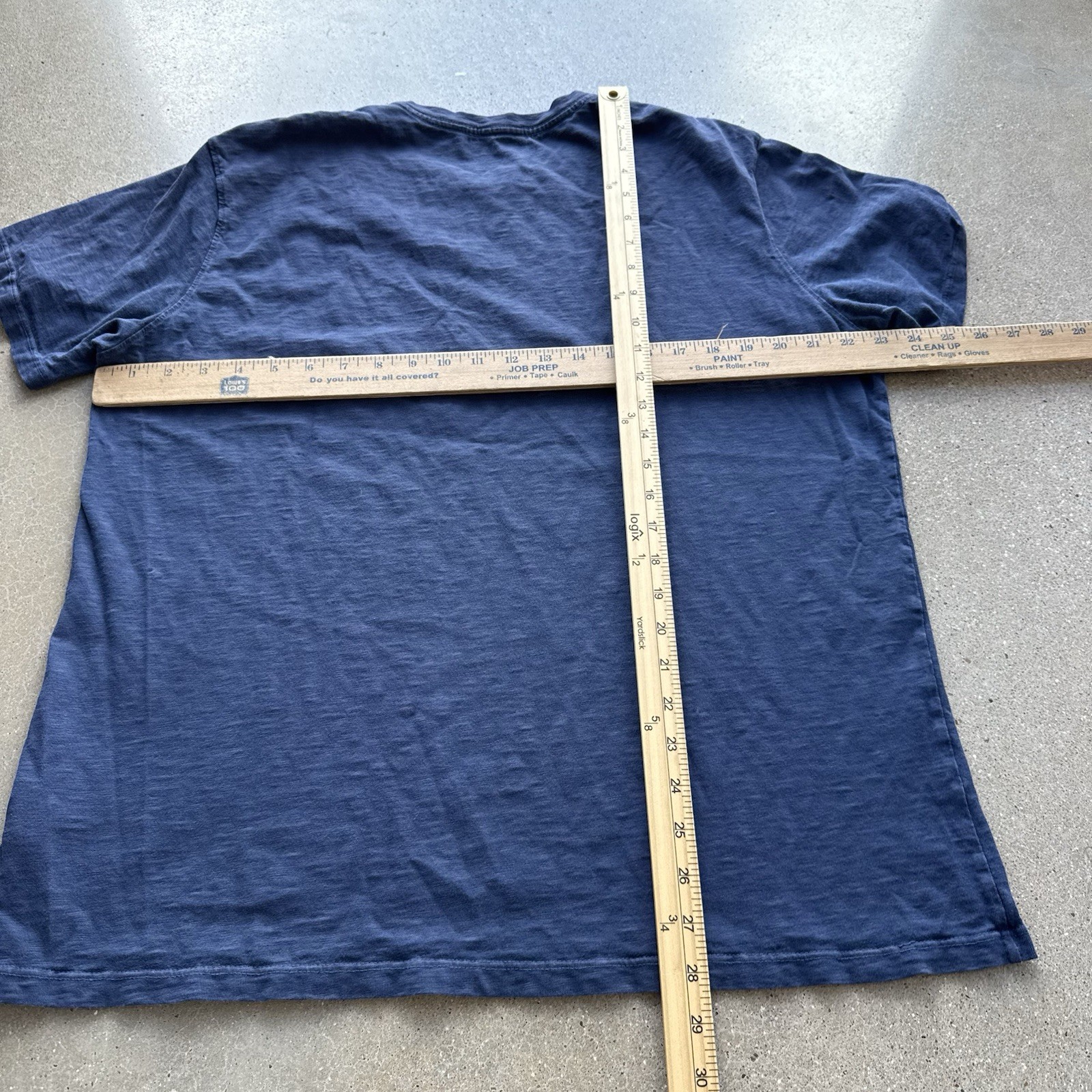 American Giant Premium Slub Crew Tee T-Shirt Mens Large Navy $65 USA gallery