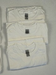 6PACK Gildan Solid White Heavy Cotton Short Sleeve Blank Tee Shirt Sz_XL