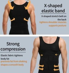 Men’s Slimming Body Shaper Workout Shirt Muscle Sleeveless Bodybuilding Tank Top