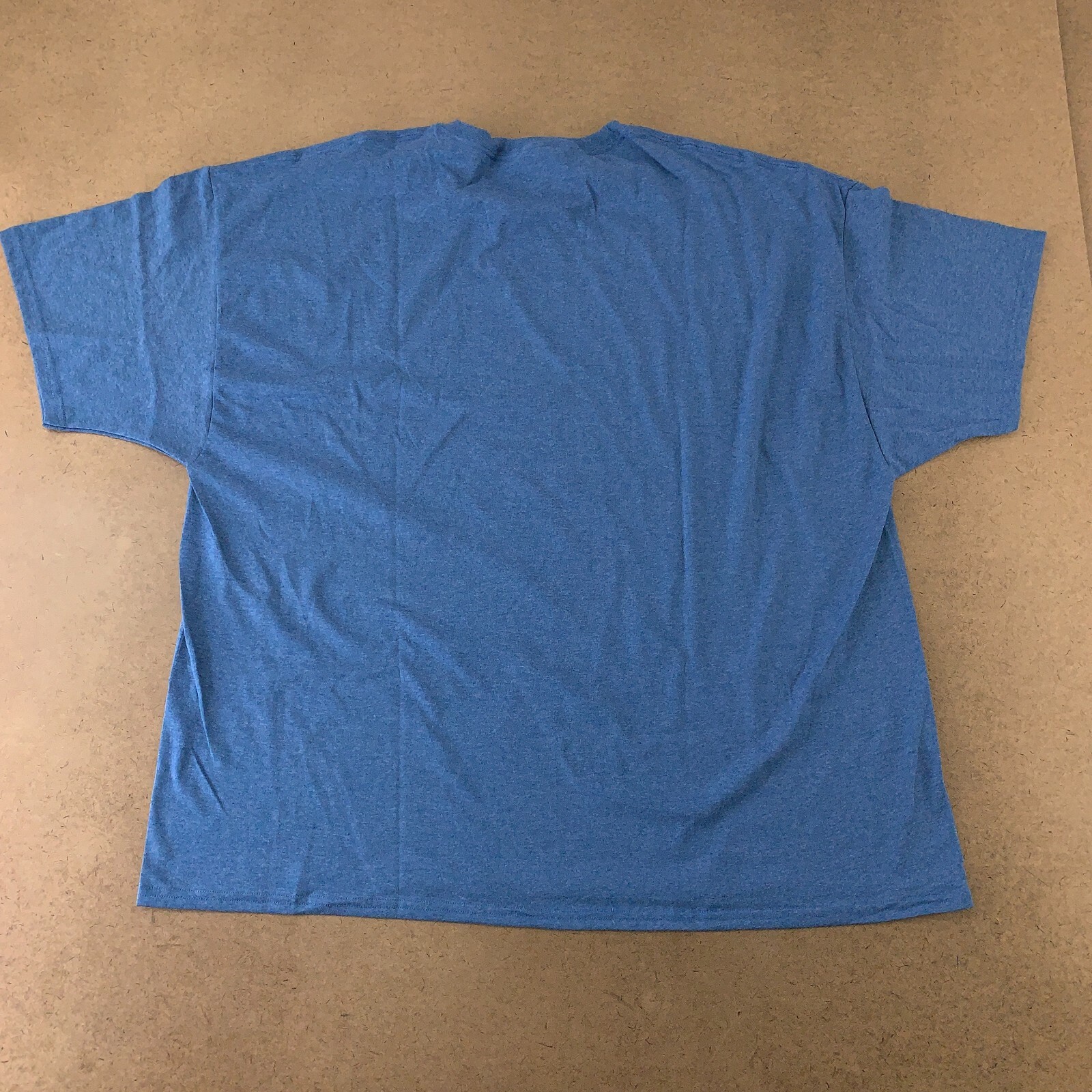 Hanes Men's Size 3XL Heather Blue ComfortBlend EcoSmart Crew Neck T-Shirt New gallery