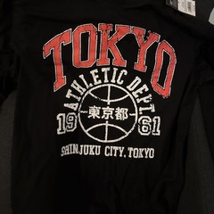 Original Tokyo Athletic Dept Graphic Long Sleeve T-Shirt Black Medium LAST ONES