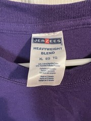 JERZEES Heavyweight Blend 50/50 T-Shirt Deep Purple Men’s Adult Size XL NWOT