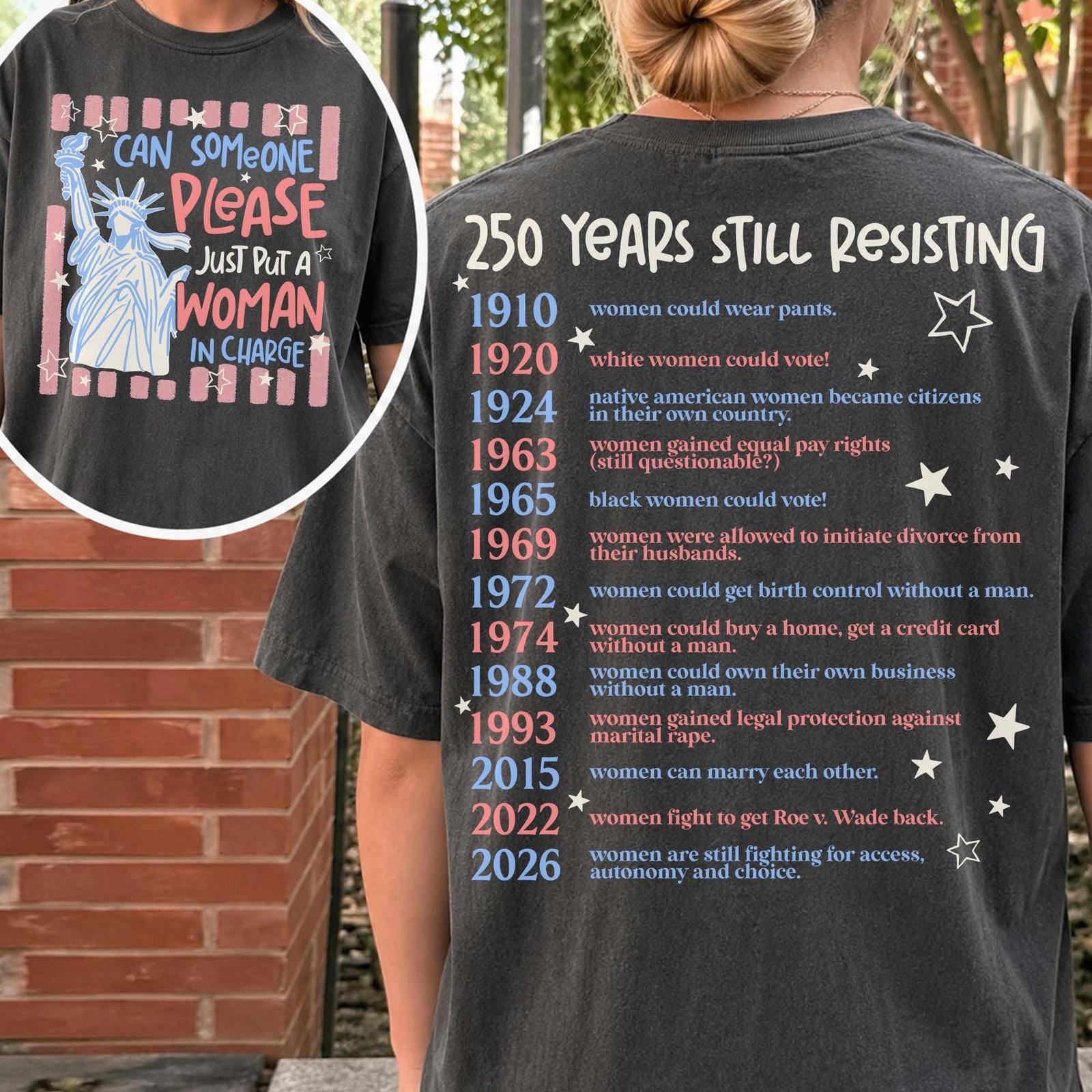 Put A Woman In Charge Shirt Feminist 4th of July Protest Tee gallery