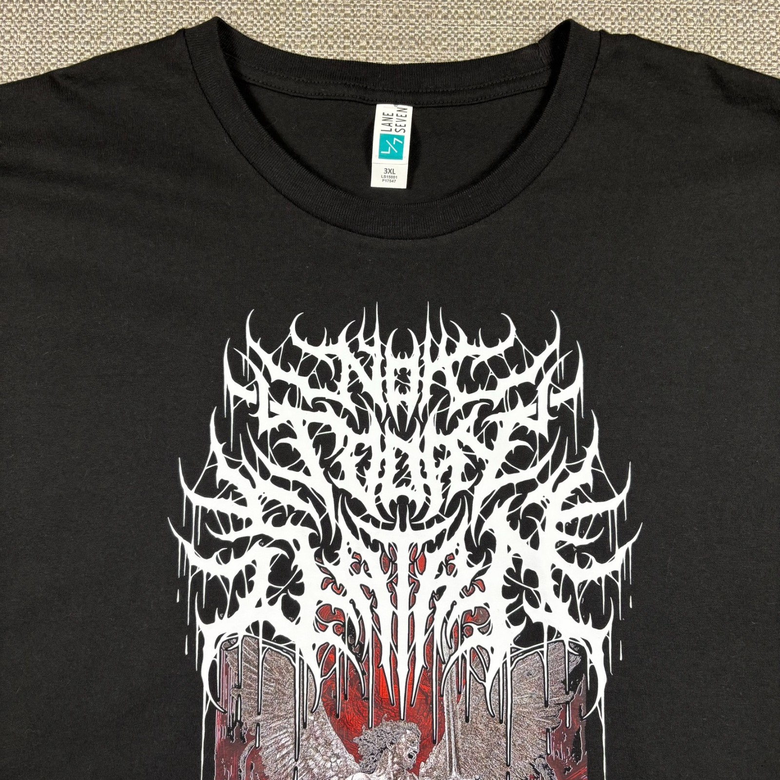 Death Metal Men's T Shirt 3XL Not Today Satan Black White Punk Rock & Roll Band gallery