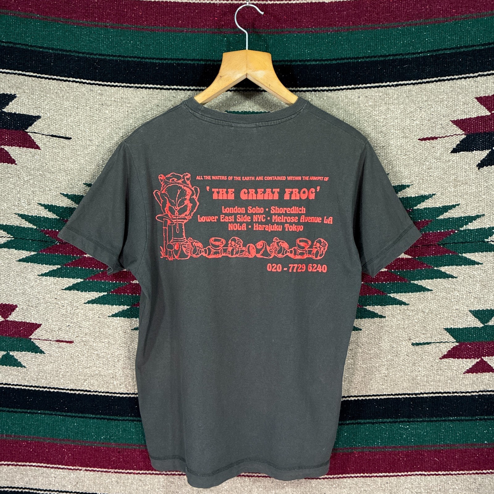 The Great Frog Grey Graphic T-Shirt - Men's Medium - Pure Cotton gallery