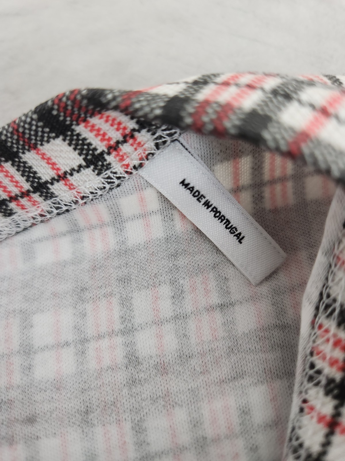 Helmut Lang Logo OS Tee Mini Digital Check Red Men's Size Large New gallery