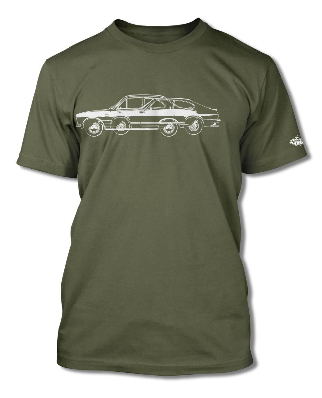 Ford Capri MK III Coupe T-Shirt - Men - Side View gallery