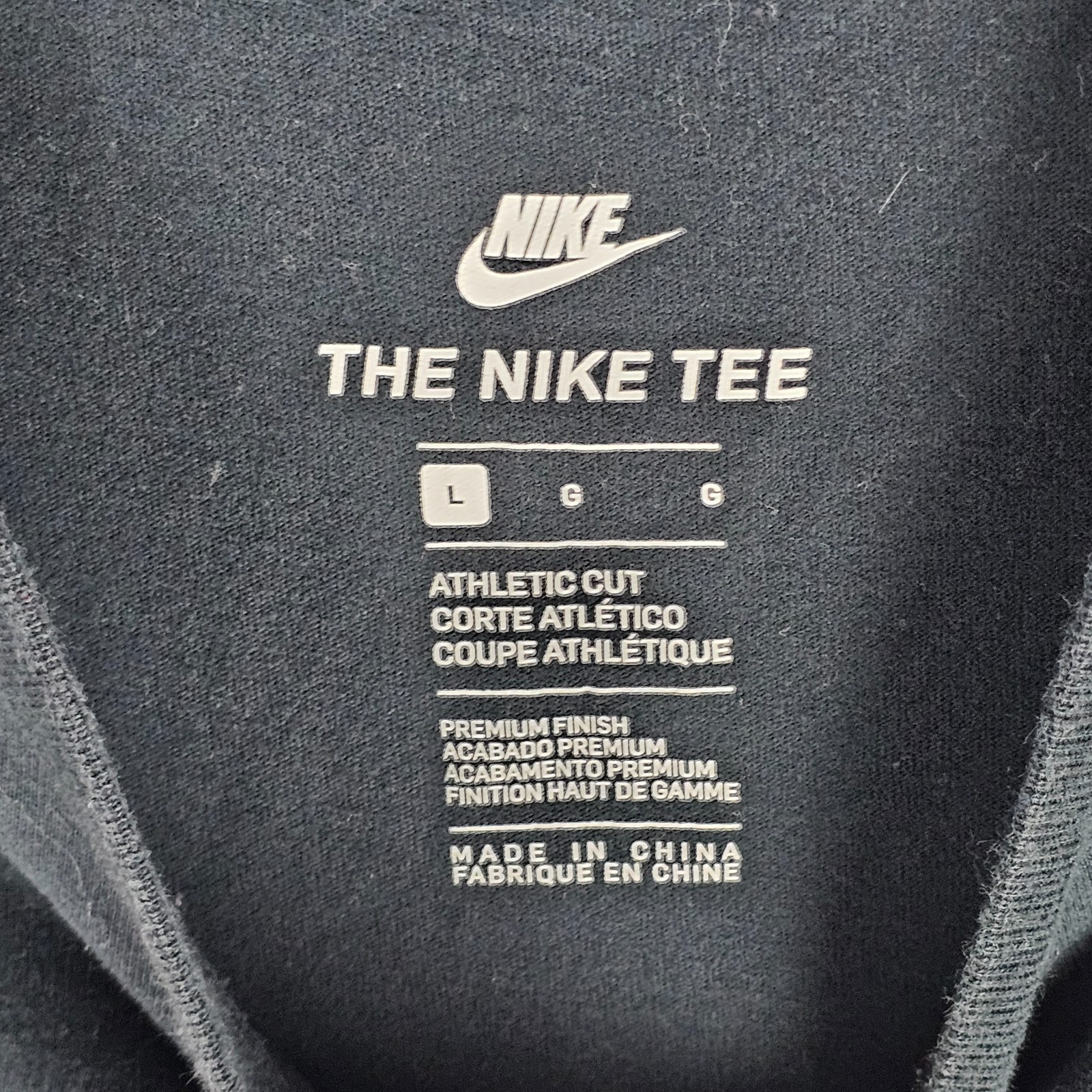 Nike Athletic Cut T-Shirt Mens Large 'Air Hybrid Photo' Short Sleeve 847533-010 gallery