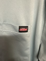 Genuine Dickies Men’s Performance Long Sleeve Pocket T-Shirt Blue Gray Size M