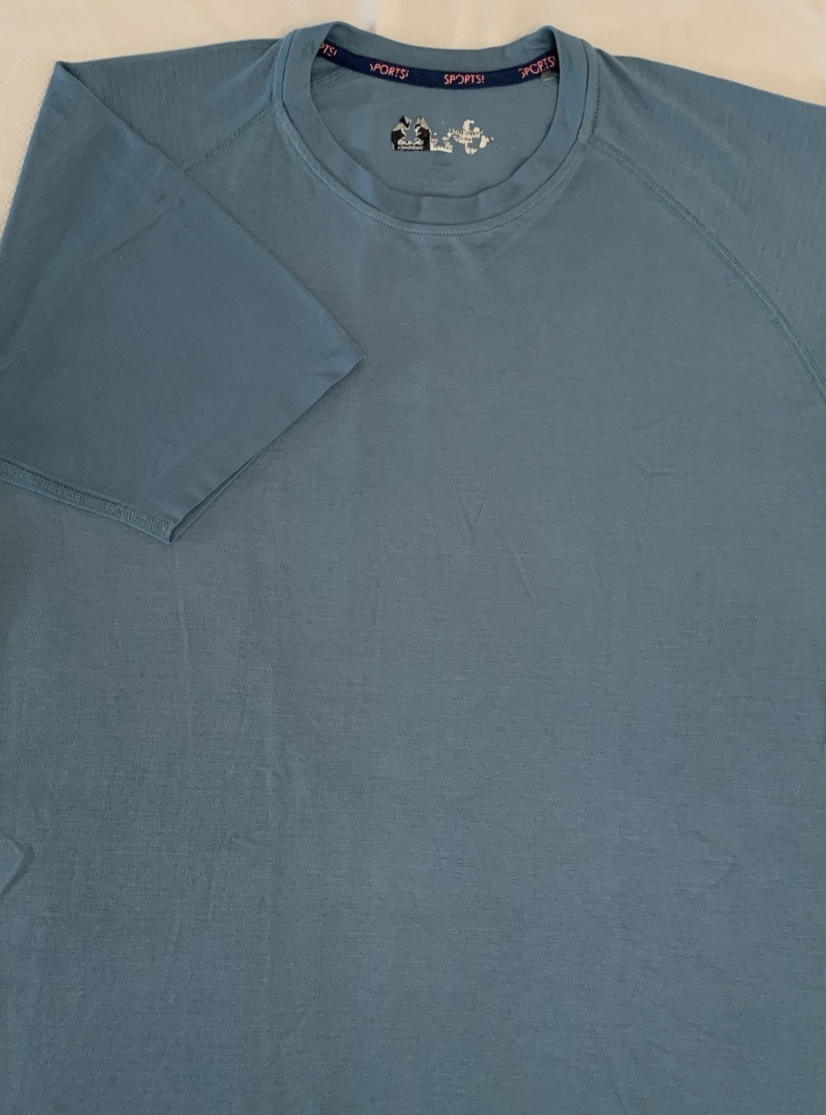 Chubbies Sports Shirt Mens Blue Workout Stretch Preppy Polyamide Run Athleisure