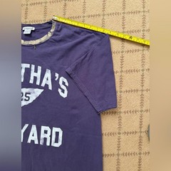 Firstport Marttha’s Vineyard track and field distressed short sleeve t-shirt NWT