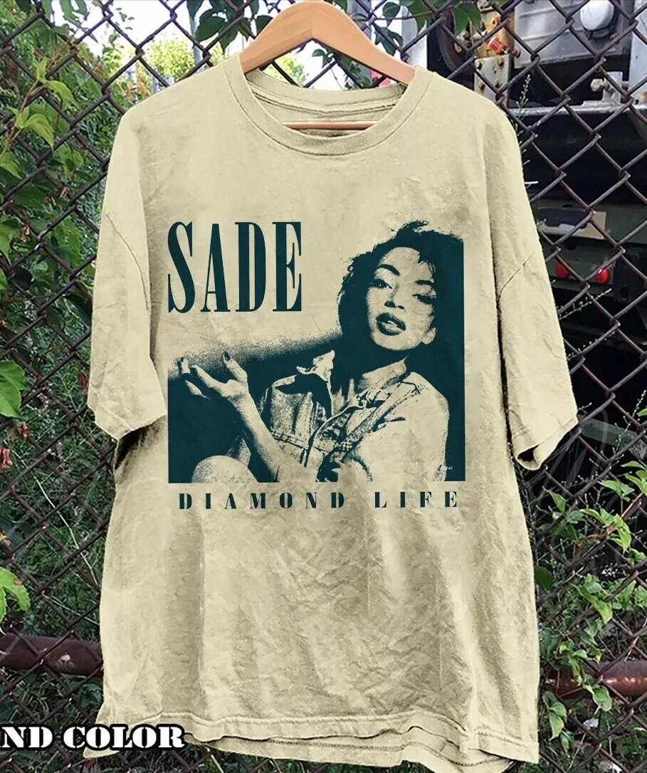 Sade Diamond Life Sand Graphic Short Sleeve T shirt Reprint S-5XL Men Women