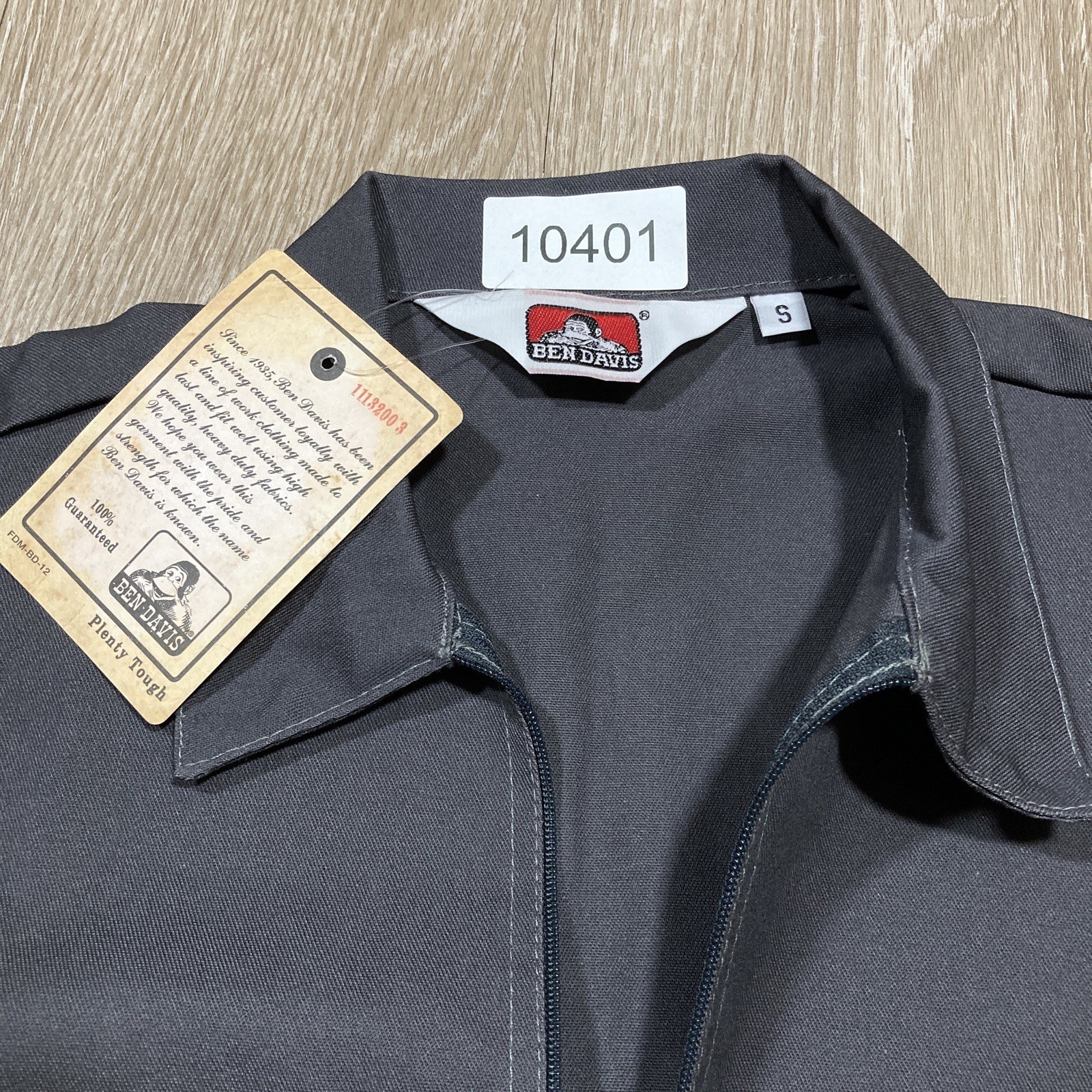 Ben Davis Shirt Small NEW Mechanic Work-wear Half Zip Button Up Tee NWT gallery