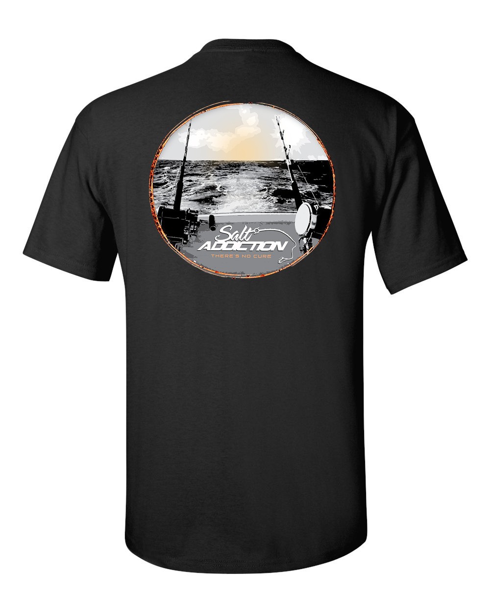 Salt Addiction Saltwater Fishing Short Sleeve T Shirt trolling Ocean gallery