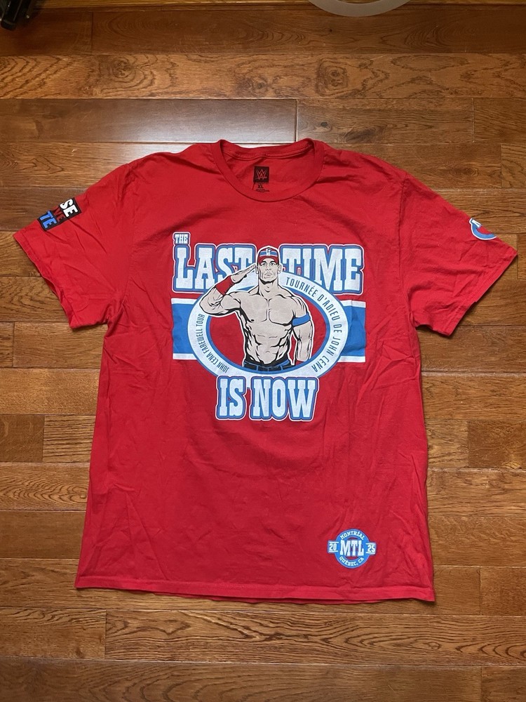 Authentic John Cena Farewell Tour Shirt 2025 Montreal Quebec Canada Canadiens XL