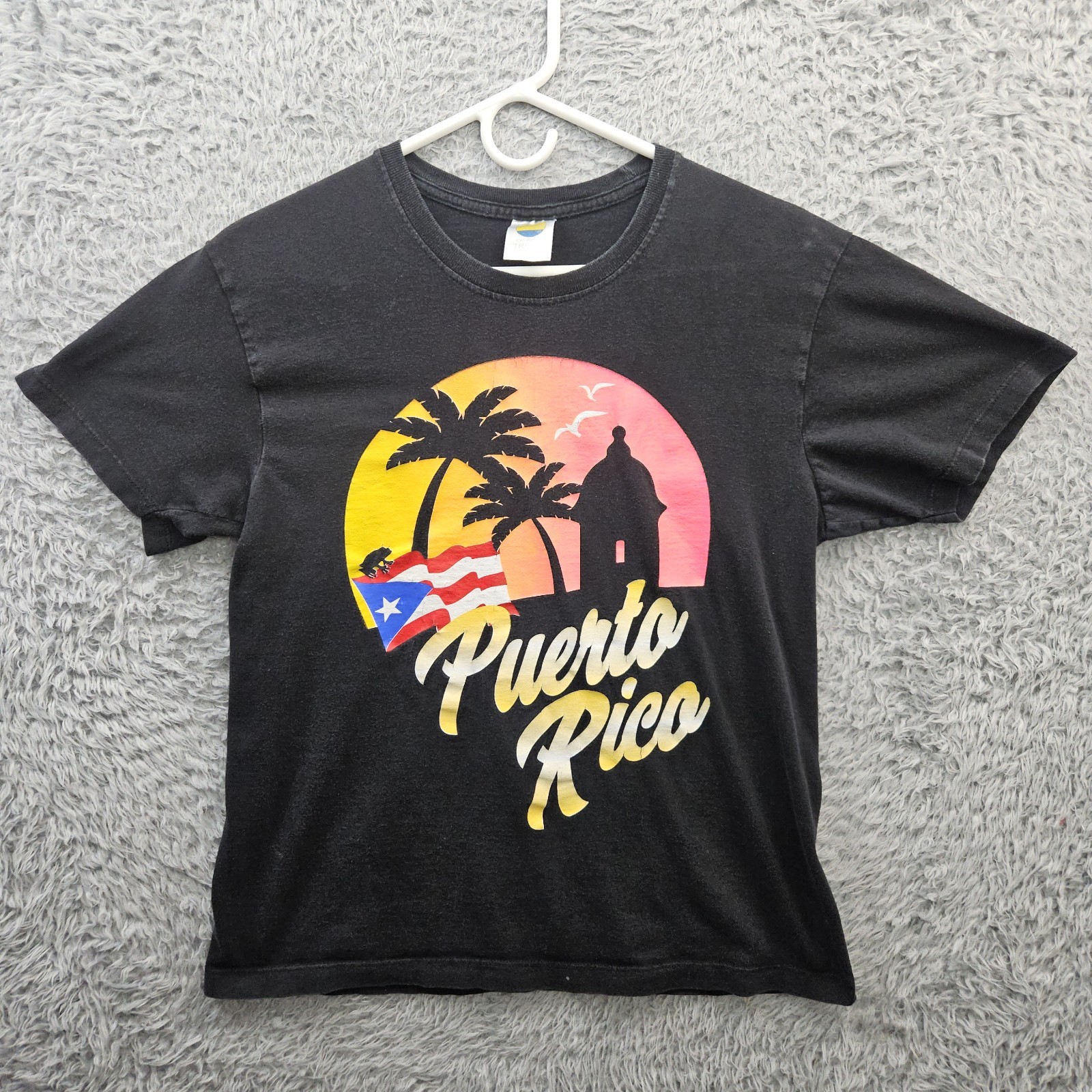 Puerto Rico Vintage T Shirt Men Medium Single Stitch Silk Screened Graphic *Dot gallery