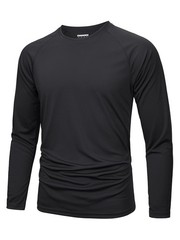 Men’s UPF50+ Summer UV SPF Shirts Long Sleeve Quick Dry Casual Fishing T-Shirts