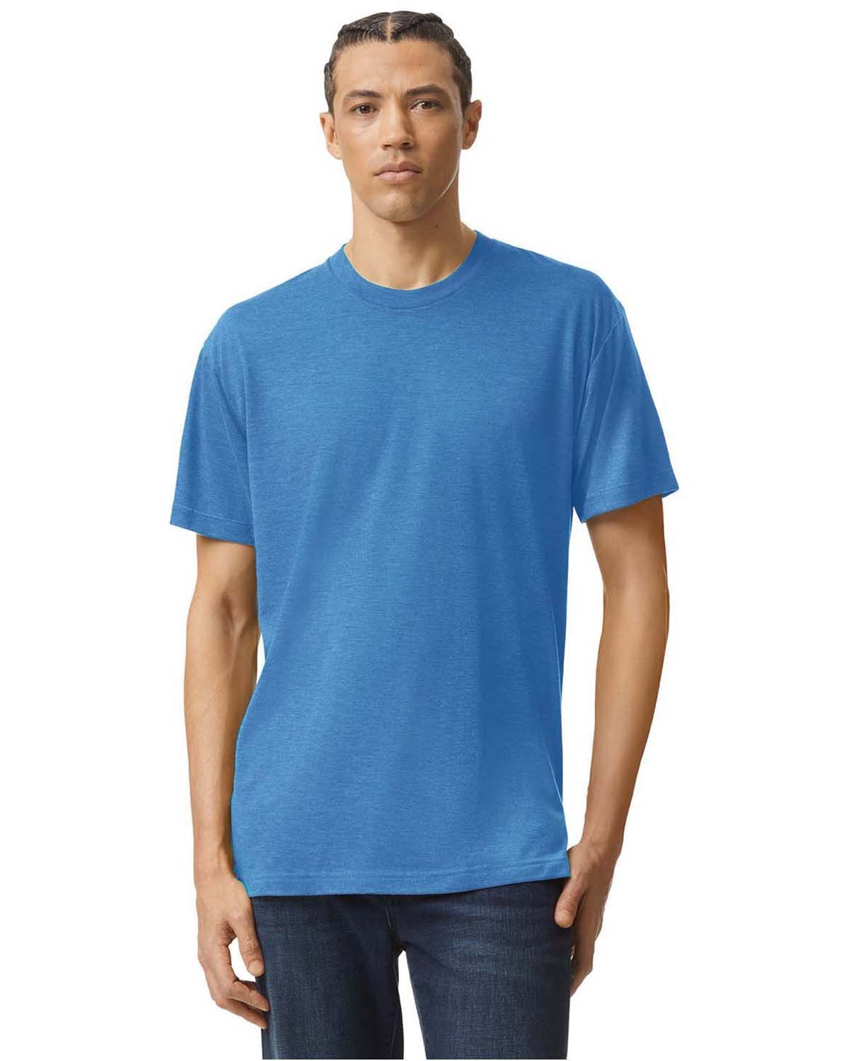 Pack Of 3 American Apparel TR401 Unisex Triblend Short Sleeve Track T-Shirt gallery