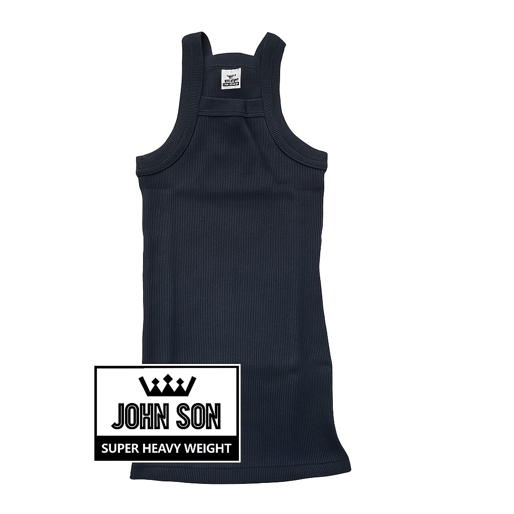 Men's G-unit Ribbed Tank Top [JOHN SON] Wife Beater 100% Cotton Heavy Weight gallery