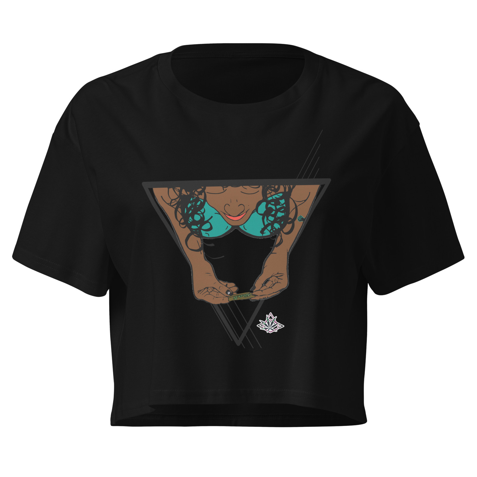 Women’s Smoking Rolling Weed crop top
