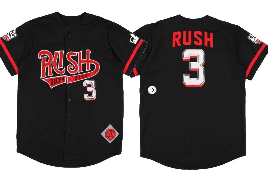 Rush Band Baseball Baseball Jersey Reprinted All Size T-Shirt US2140