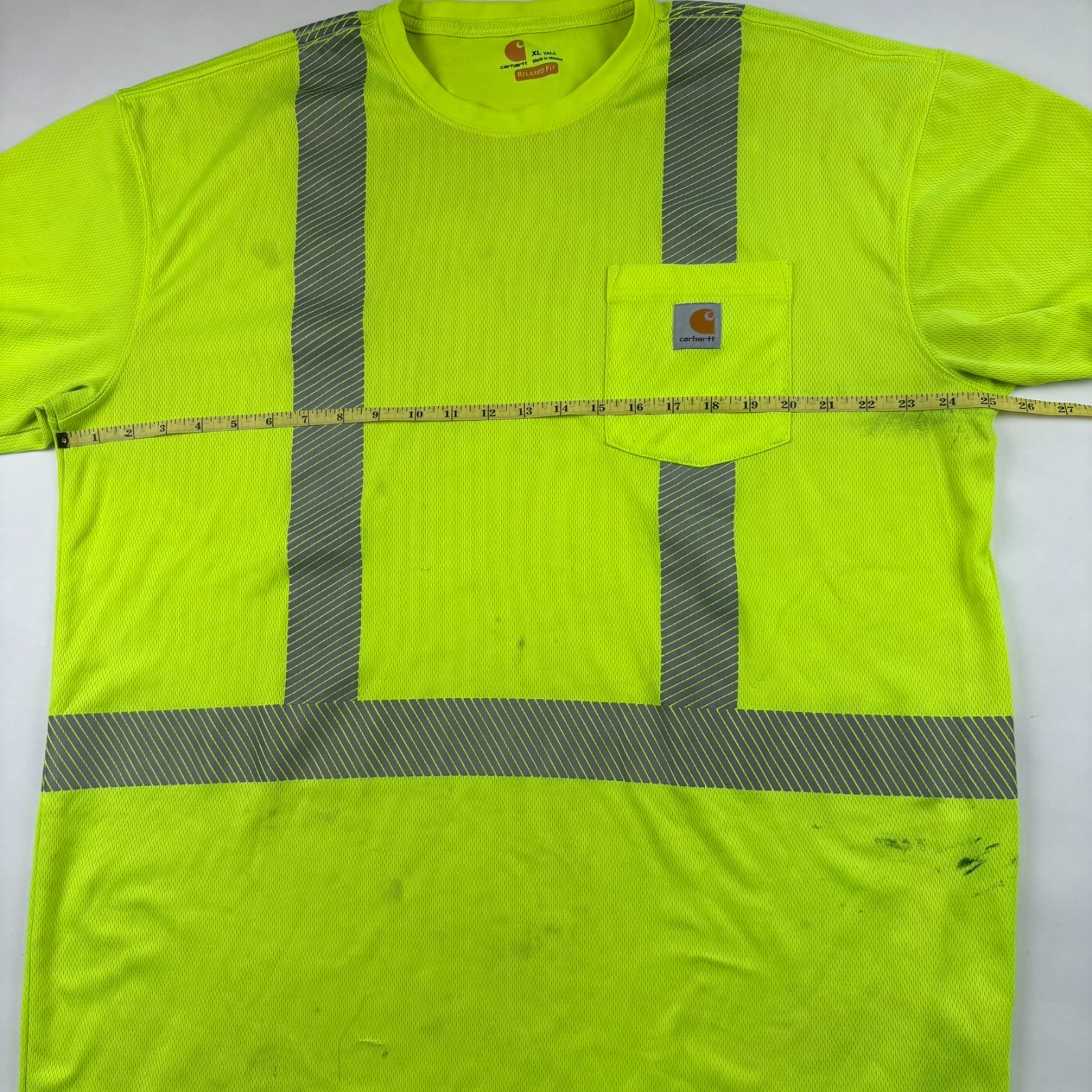 Carhartt Force High Visibility Reflective Pocket Work Shirt XL Tall Safety 🚧 gallery
