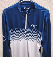 DOVE Soap Mens XL 1/4 Zip Pullover Performance Jacket Mock Neck