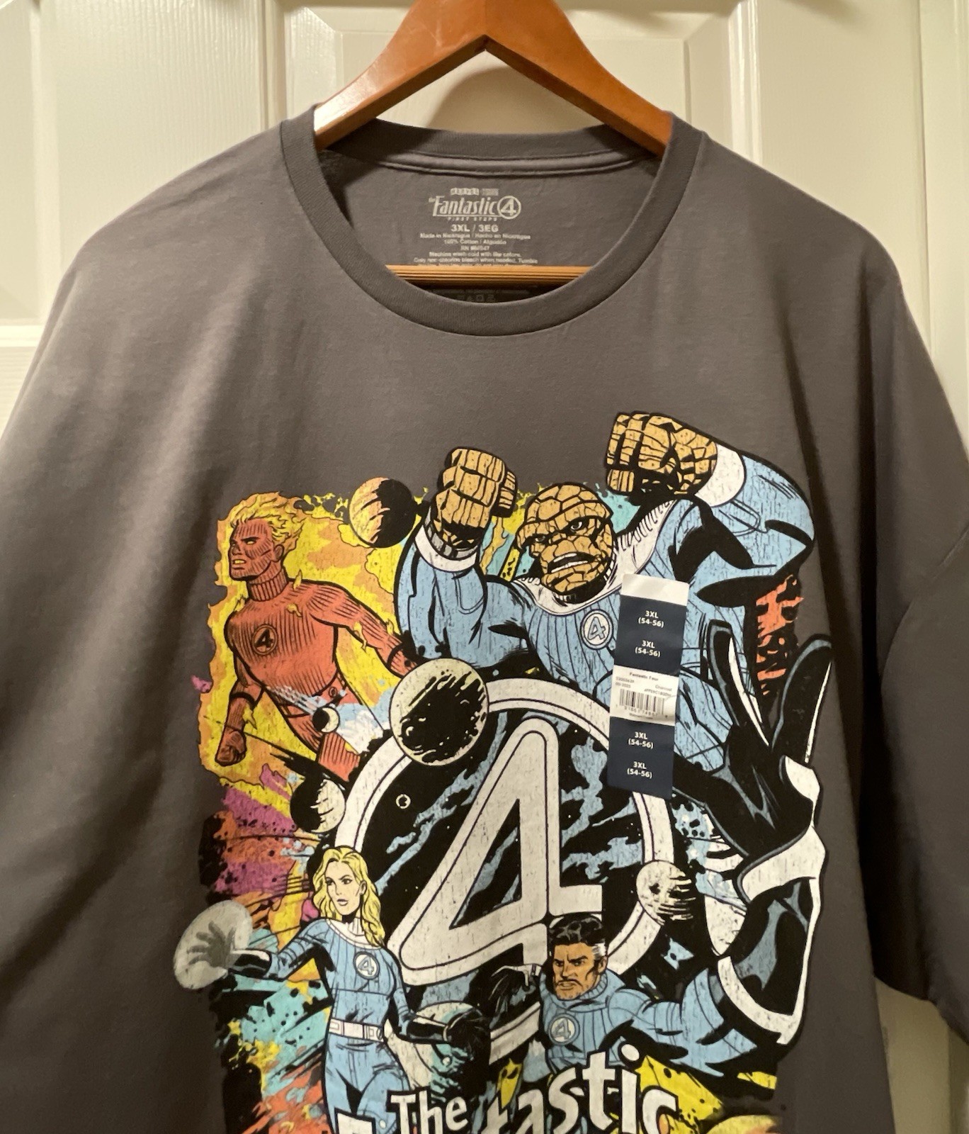 Marvel Fantastic Four 4 T-Shirt - Retro Graphic Tee Street Style Thing 3XL 54-56 gallery