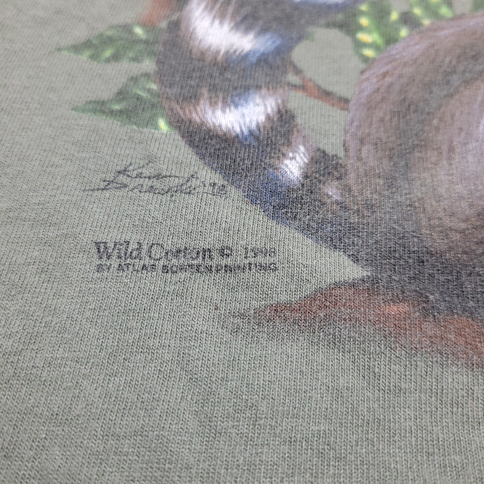 Vintage 90s Lemurs of Madagascar Toledo Zoo Green Wildlife Animals T-Shirt Men M gallery