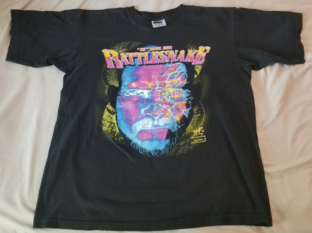 WWF Stone Cold Steve Austin The Rattlesnake. Royal Avalon shirt. ECU . Size L