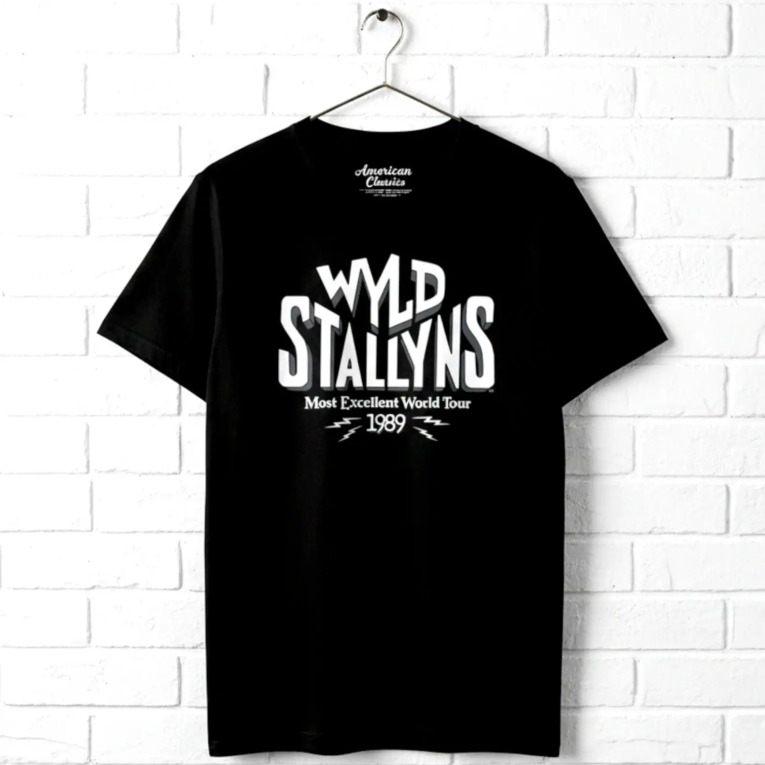 Bill & Ted Wyld Stallyns Most Excellent World Tour 1989 Men's T Shirt gallery