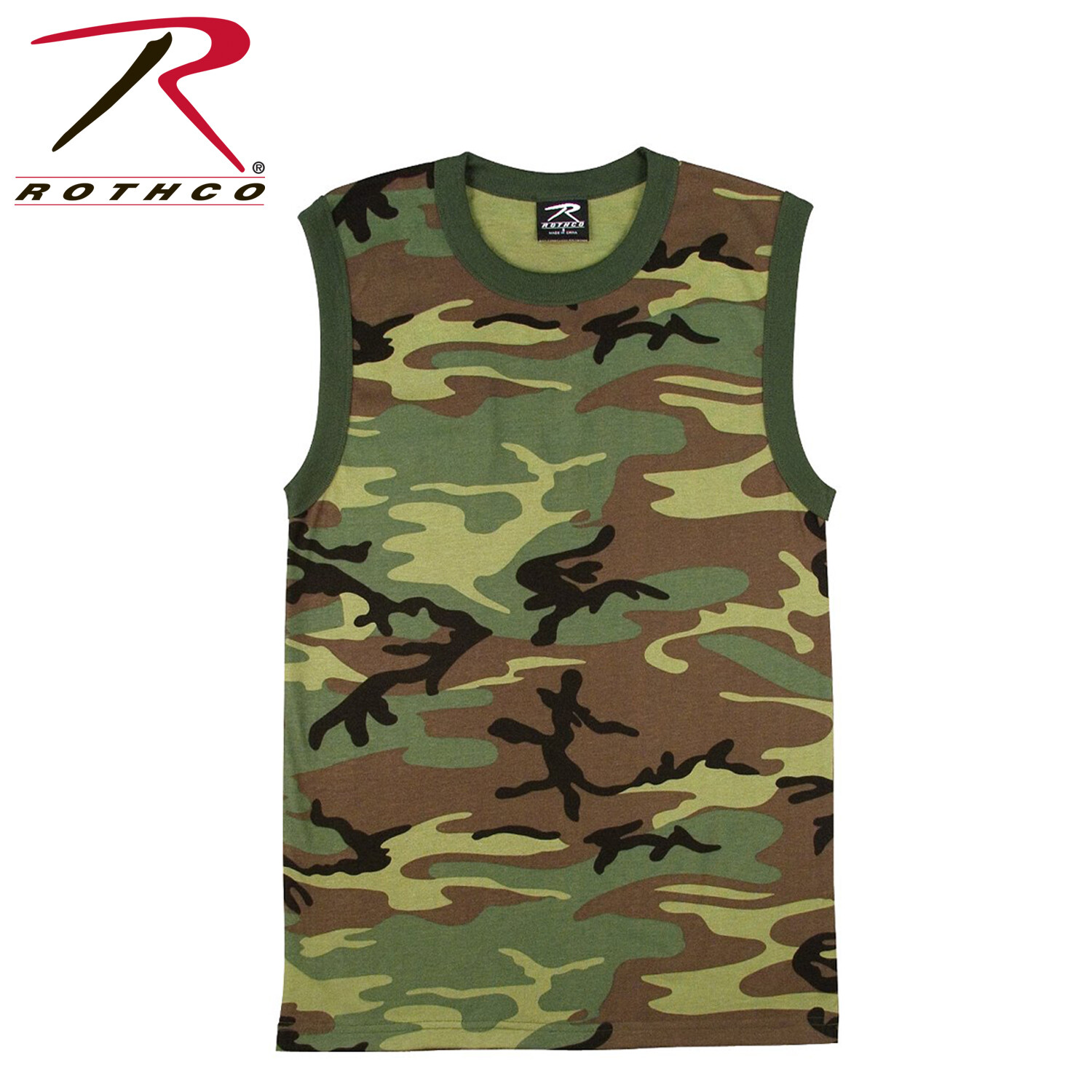 Camo and Solid Tank Tops Tactical Military Sleeveless Army Quality ROTHCO OR FOX gallery