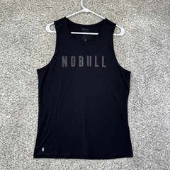 NoBull Tank Top Men’s Size Medium Black Training Performance Workout Gym Running