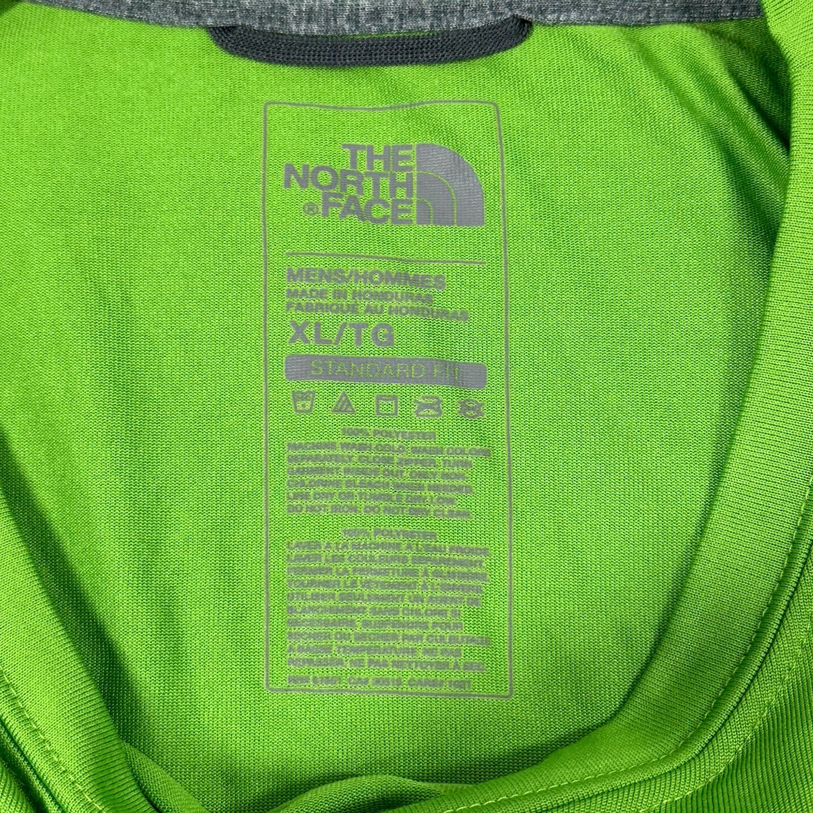 The North Face Shirt Men XL Green Short Sleeve Spell Out Graphic Half Dome gallery