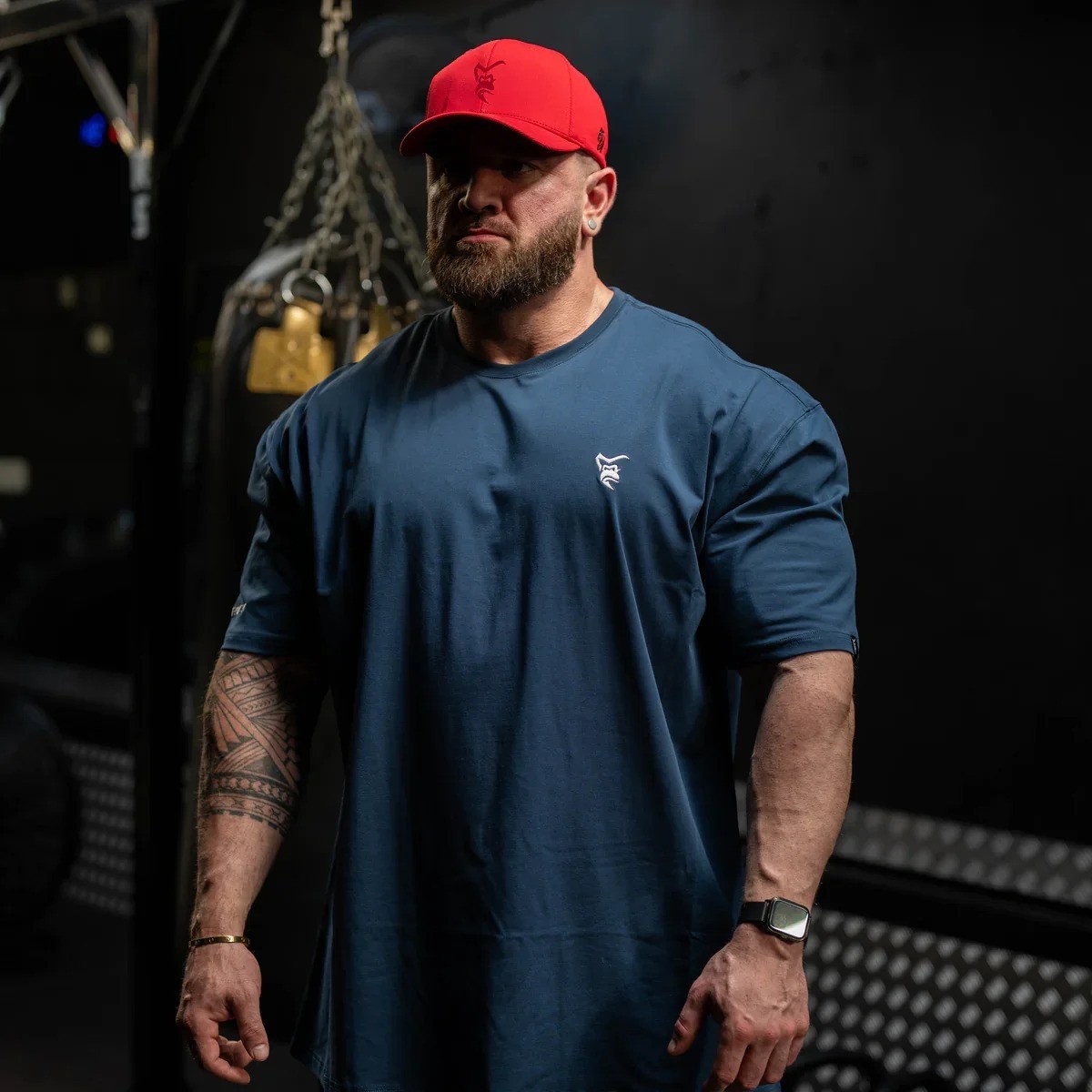 Men's Sport Gym Fitness Training 100% Cotton Oversized Graphic Printed Tshirt gallery