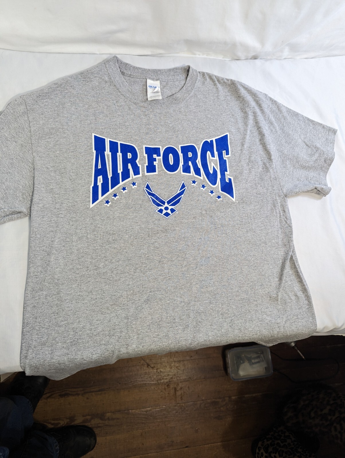Air Force Gilden T Shirt Men's Size Large Color Grey gallery