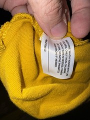 Duluth Trading Co Longtail T Relaxed Fit Large Mustard Short Sleeve 100% Cotton