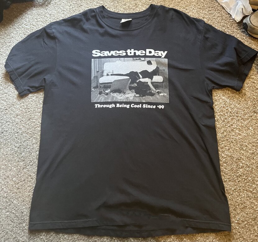 Saves the Day Through Being Cool 25th anniversary black Shirt Unisex S-5XL TR558